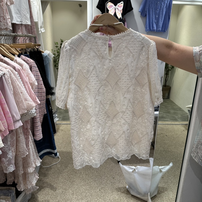 BELITA韓國直郵女士新款時尚人氣休閑襯衫蕾絲衫不含飾品BELITA襯衫/蕾絲衫