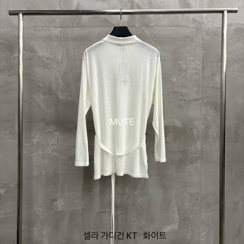 MUTE-P韓國代購女士新款推薦人氣職業26春夏針織衫含腰帶開衫MUTE針織衫