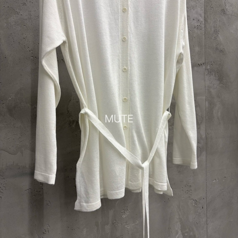 MUTE-P韓國代購女士新款推薦人氣職業26春夏針織衫含腰帶開衫MUTE針織衫
