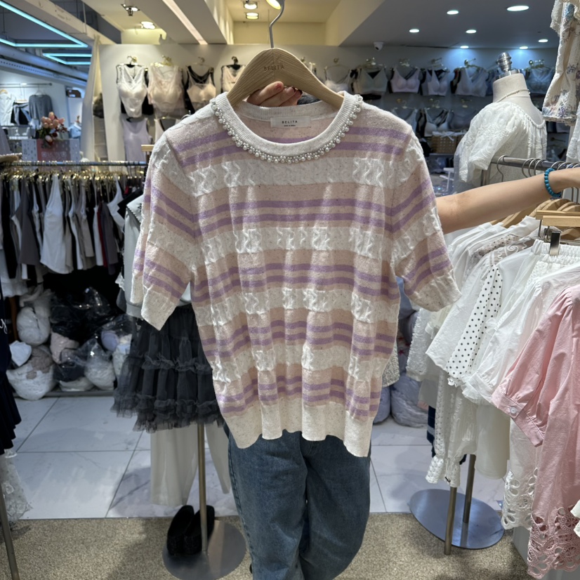 BELITA韓國直郵女士新品時尚推薦職業人氣26春夏熱賣針織衫BELITA針織衫圖色1