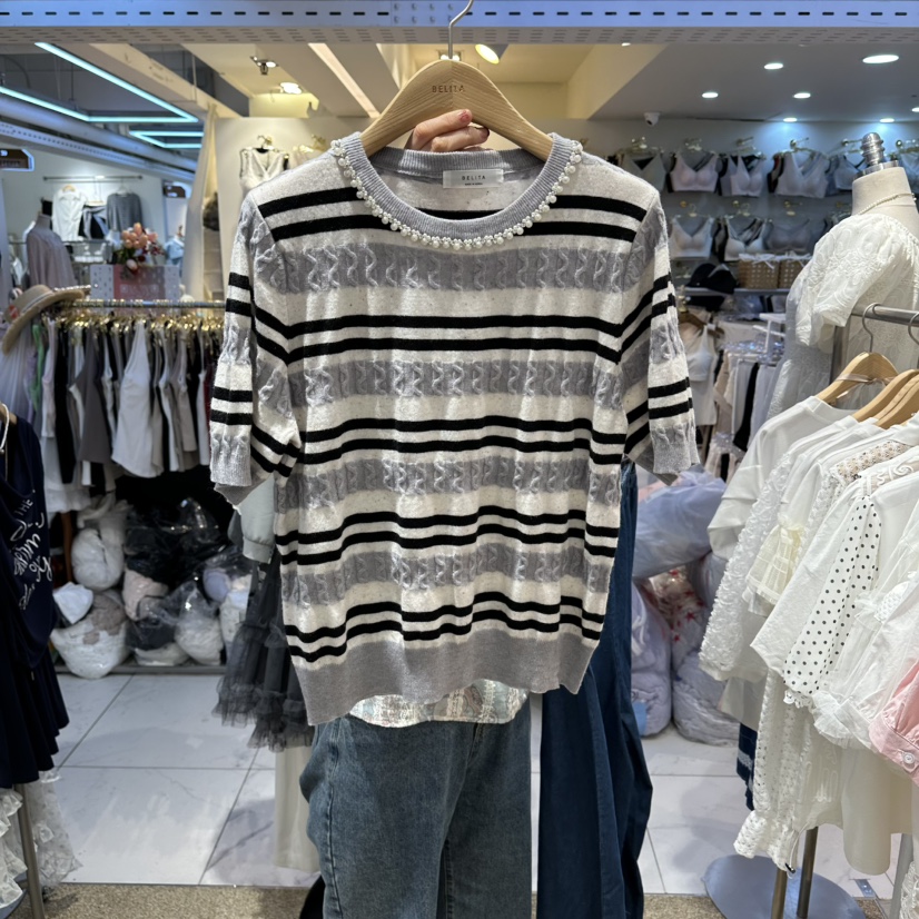 BELITA韓國直郵女士新品時尚推薦職業人氣26春夏熱賣針織衫BELITA針織衫圖色2