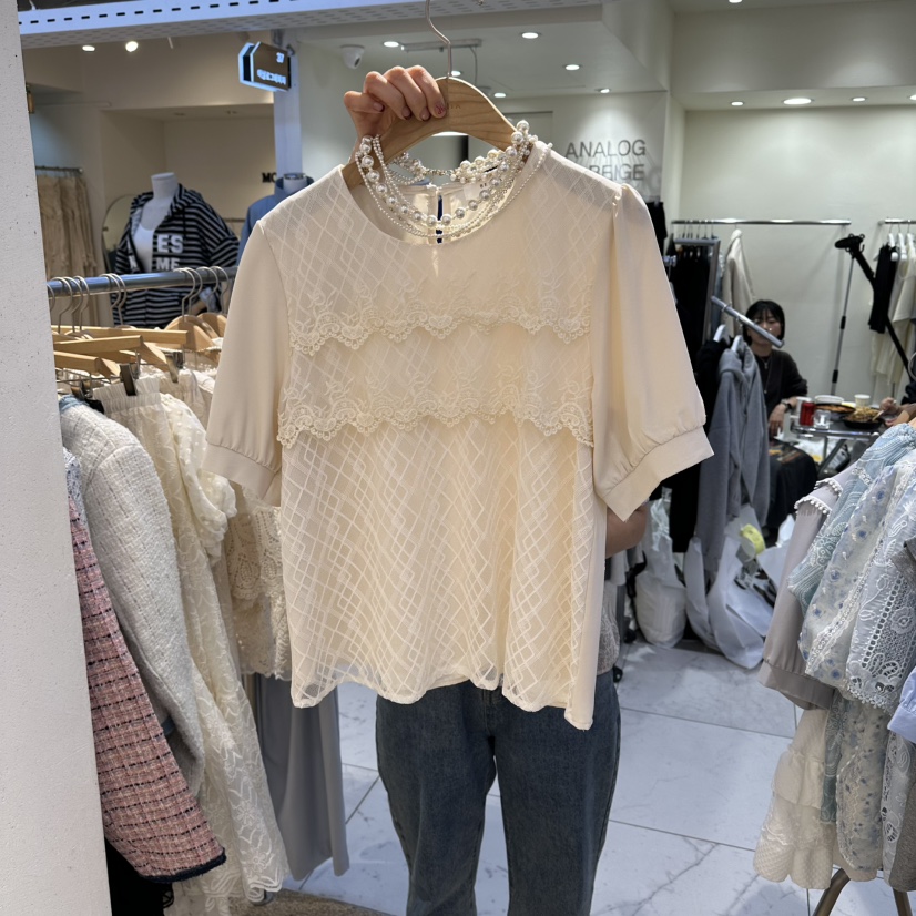 BELITA韓國直郵實拍女士新款休閑26春夏人氣推薦襯衫蕾絲衫BELITA襯衫/蕾絲衫圖色1