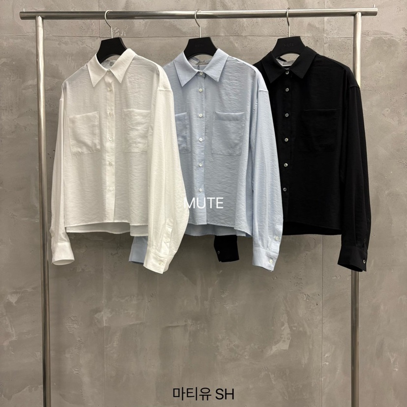 MUTE-P韓國代購女裝新品休閑熱賣推薦人氣時尚襯衫蕾絲衫MUTE襯衫/蕾絲衫