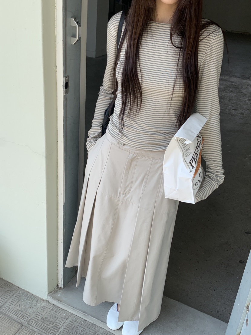 LOGARDEN韓國直郵女士新品26春夏熱賣推薦時尚休閑長袖T恤LO GARDEN長袖T恤