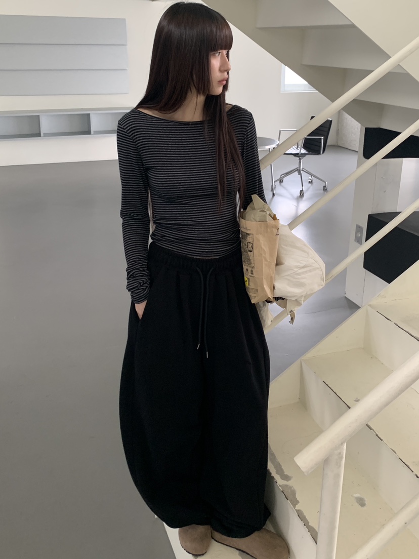 LOGARDEN韓國直郵女士新品26春夏熱賣推薦時尚休閑長袖T恤LO GARDEN長袖T恤