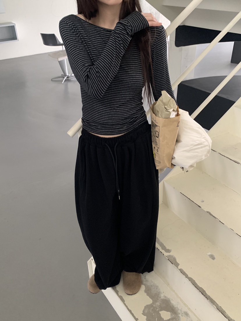 LOGARDEN韓國直郵女士新品26春夏熱賣推薦時尚休閑長袖T恤LO GARDEN長袖T恤