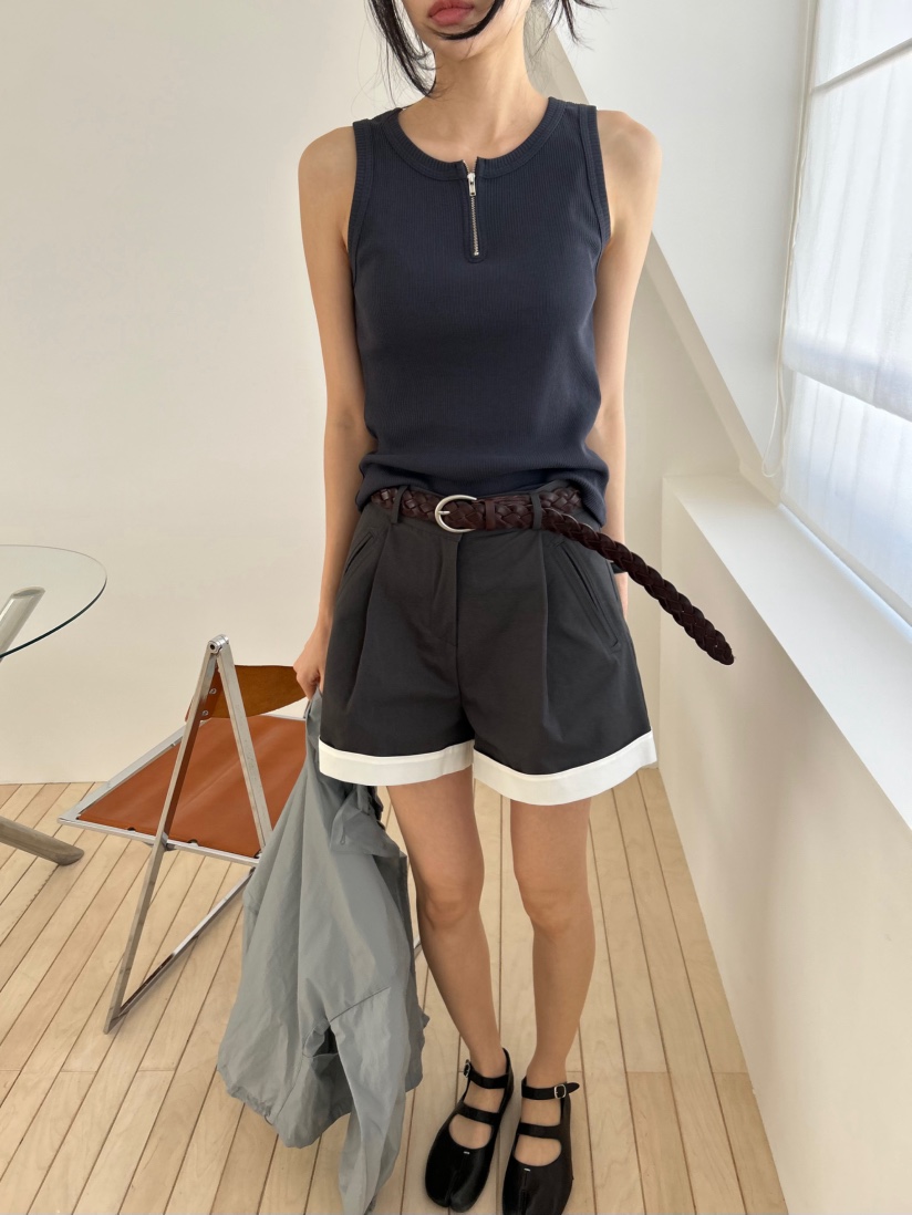 ME MO韓國直郵女裝新品推薦26春夏時尚套裝套裝海軍羅紋ME MO套裝