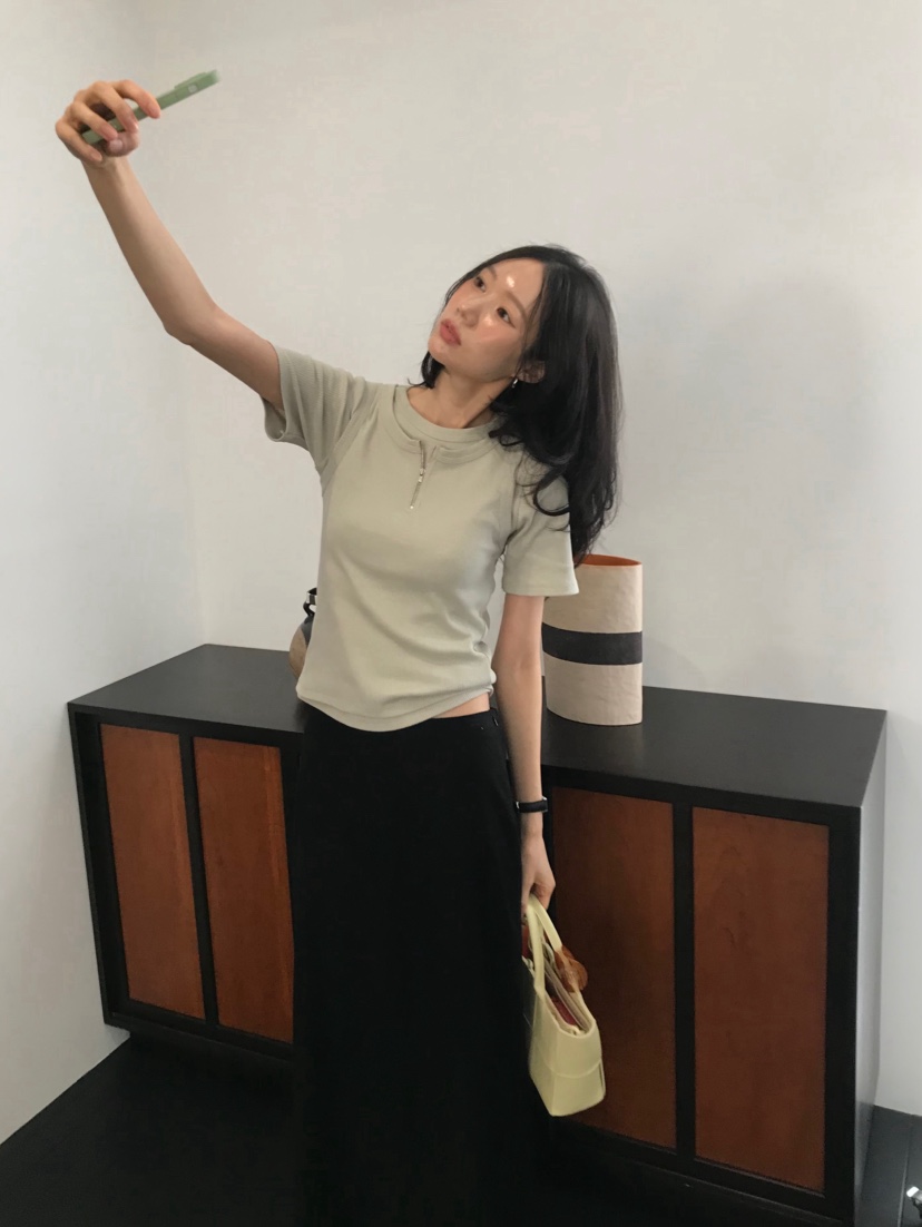 ME MO韓國直郵女裝新品推薦26春夏時尚套裝套裝海軍羅紋ME MO套裝