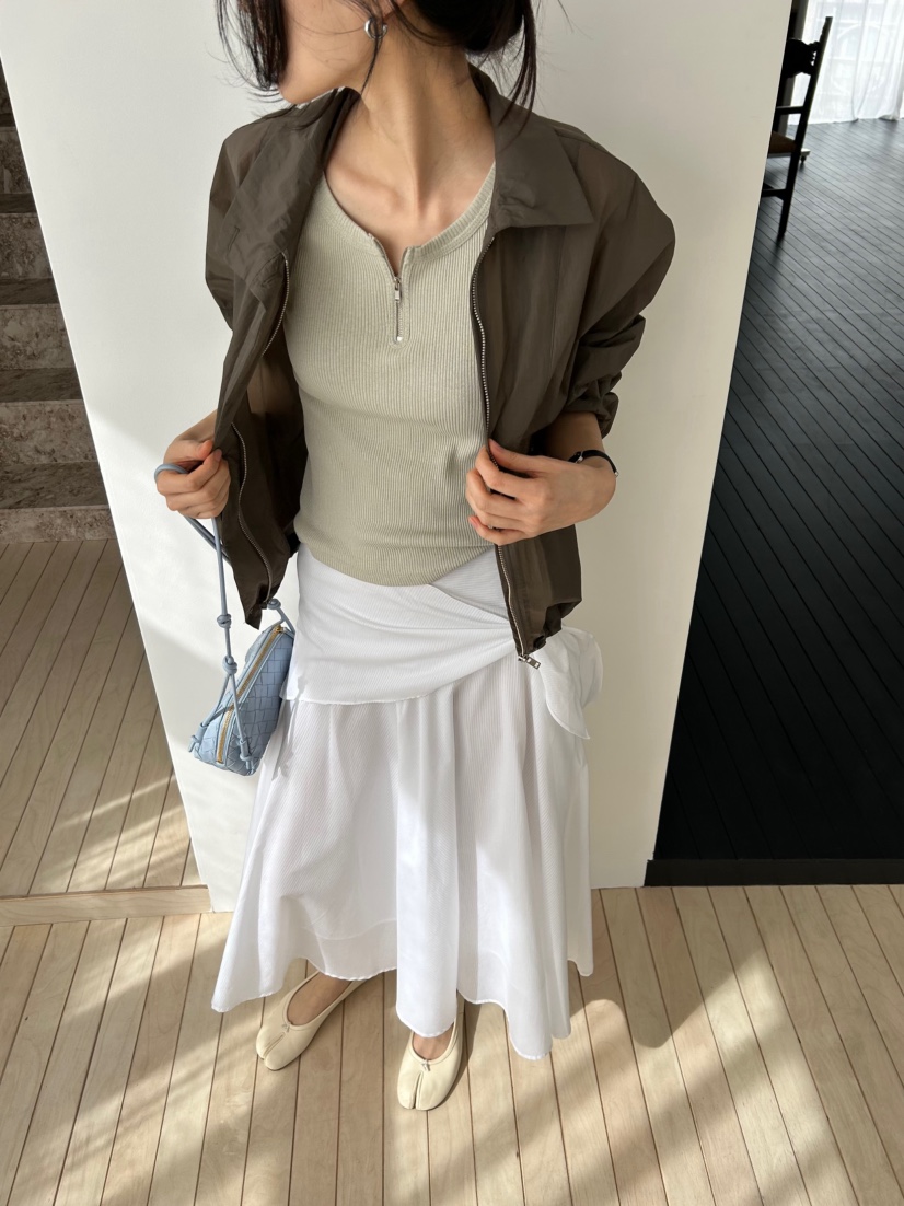 ME MO韓國直郵女裝新品推薦26春夏時尚套裝套裝海軍羅紋ME MO套裝