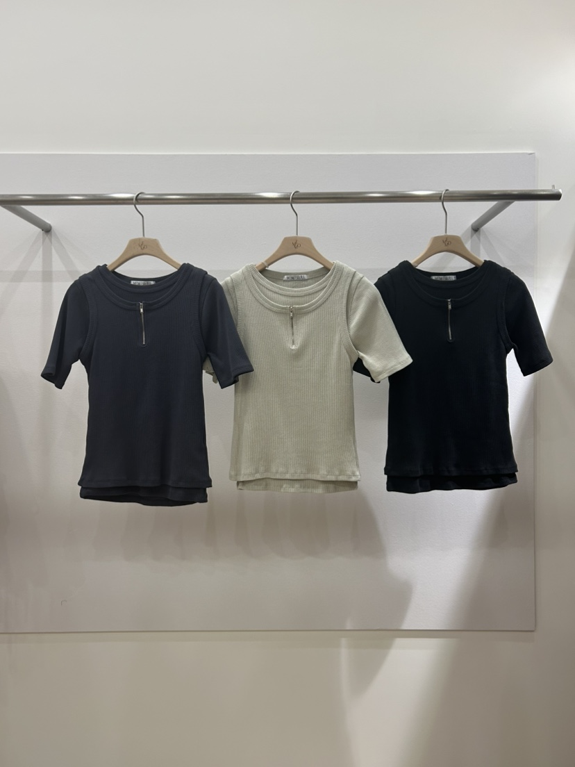 ME MO韓國直郵女裝新品推薦26春夏時尚套裝套裝海軍羅紋ME MO套裝