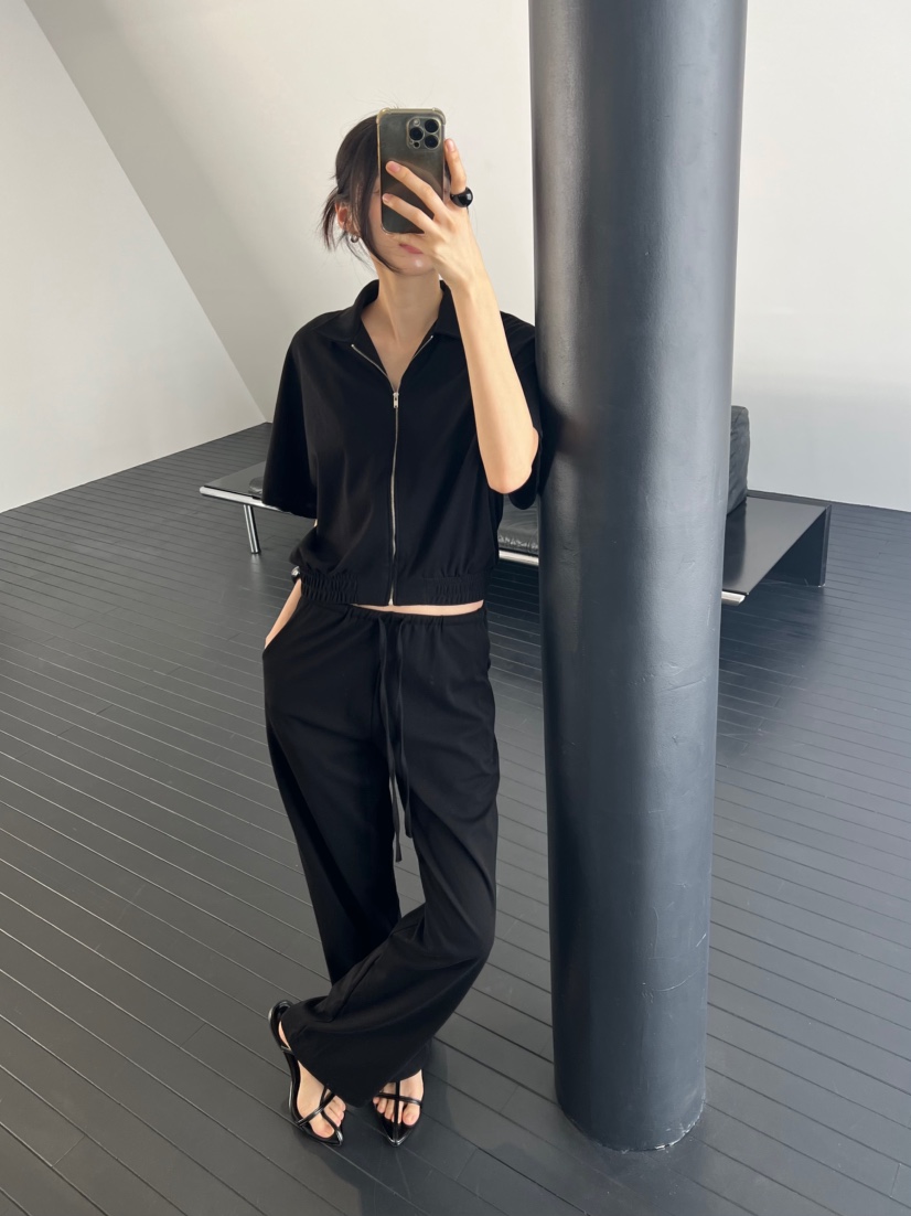 ME MO韓國東大門代購女士新品26春夏推薦襯衫蕾絲衫拉鏈ME MO襯衫/蕾絲衫