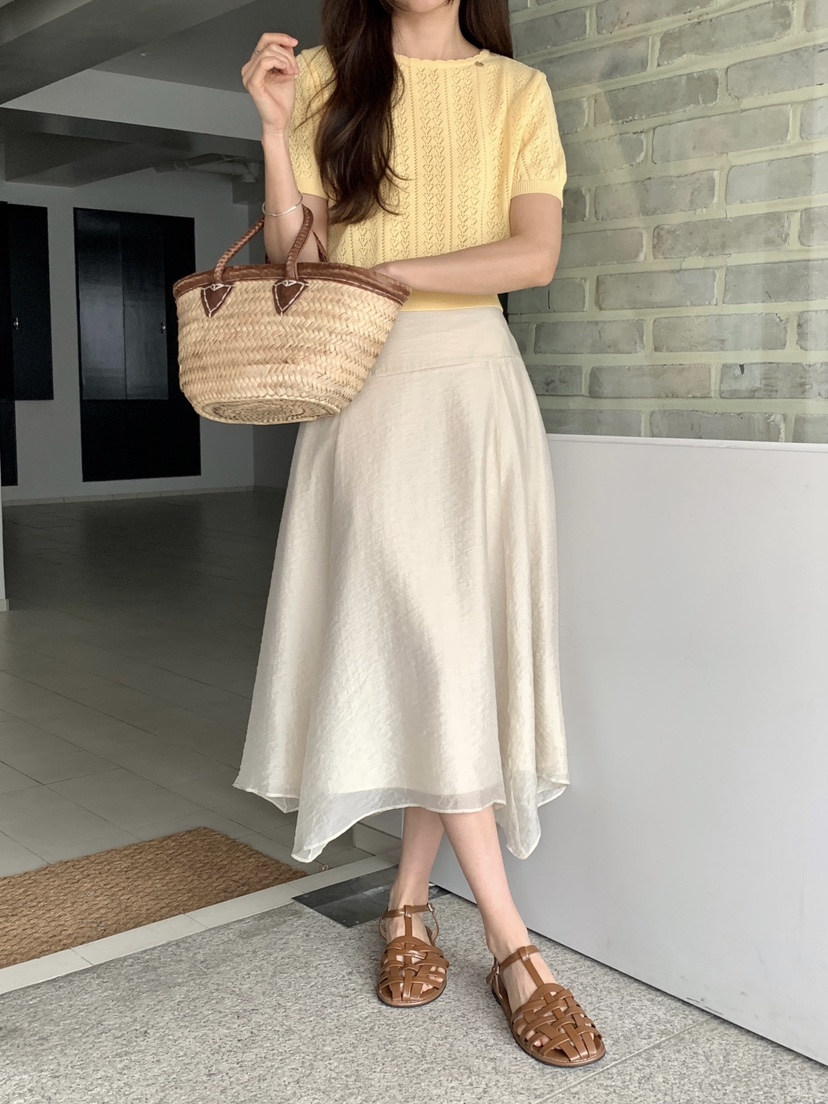 RE:OPENING韓國直郵實拍女裝新款推薦人氣職業熱賣時尚長裙RE:OPENING長裙