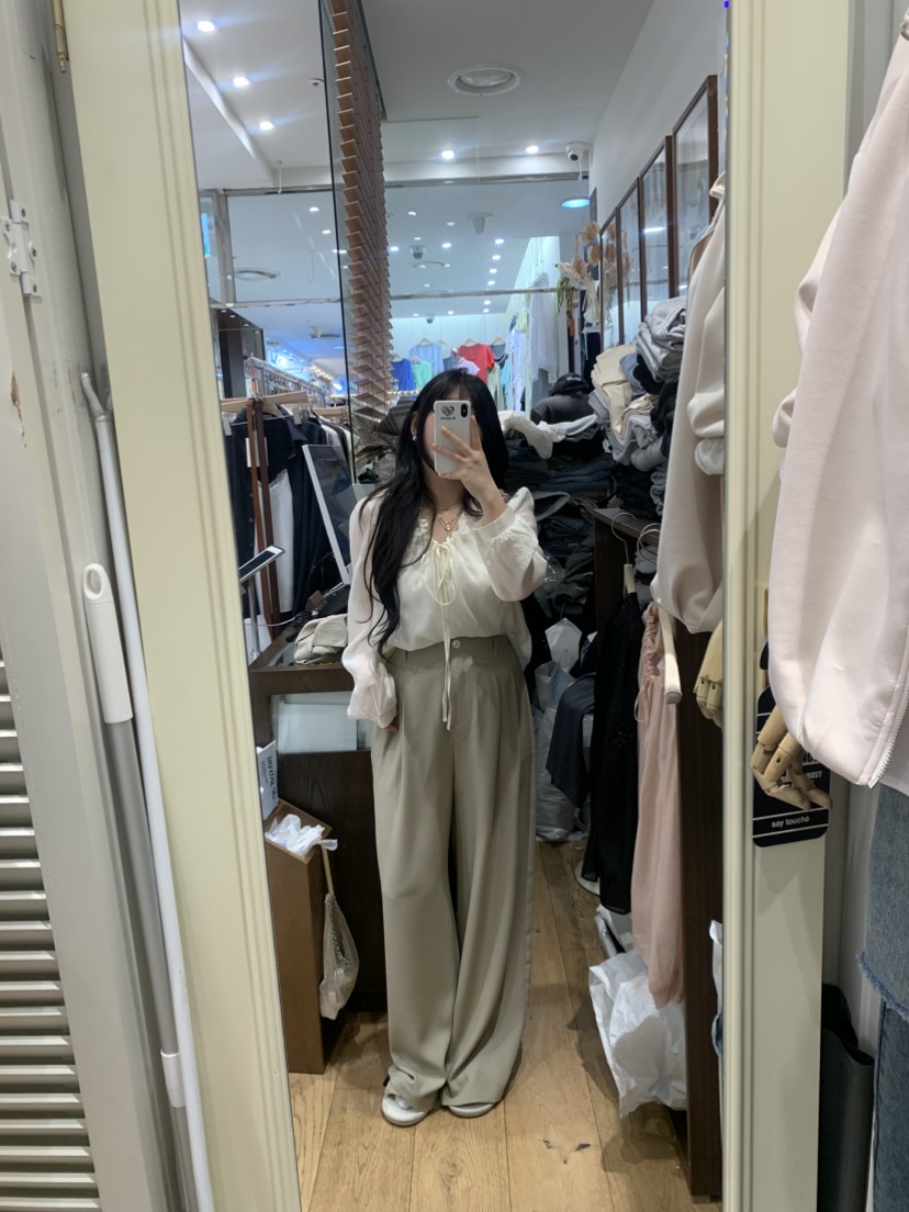 DE GO YOU韓國直郵實拍女裝新品休閑26春夏推薦襯衫蕾絲衫DE GO YOU襯衫/蕾絲衫