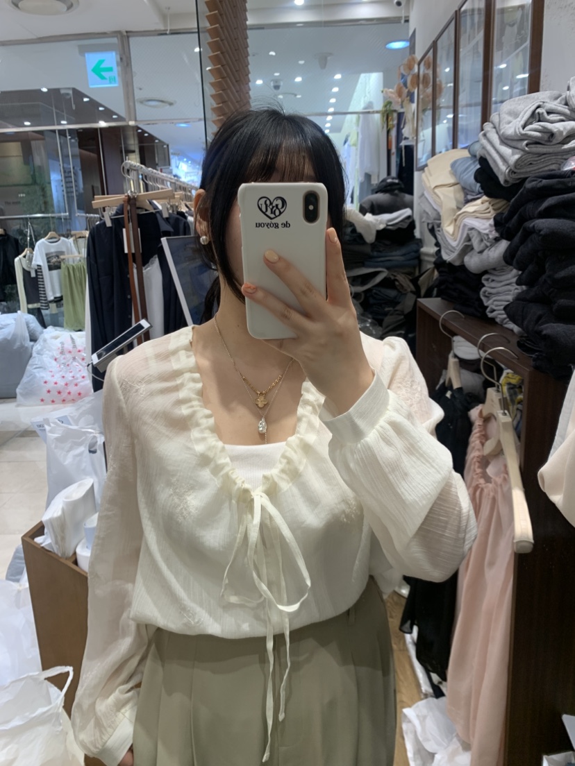 DE GO YOU韓國直郵實拍女裝新品休閑26春夏推薦襯衫蕾絲衫DE GO YOU襯衫/蕾絲衫