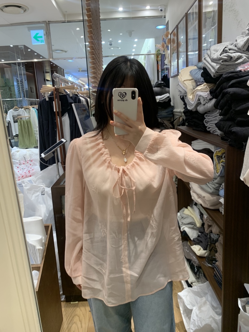 DE GO YOU韓國直郵實拍女裝新品休閑26春夏推薦襯衫蕾絲衫DE GO YOU襯衫/蕾絲衫