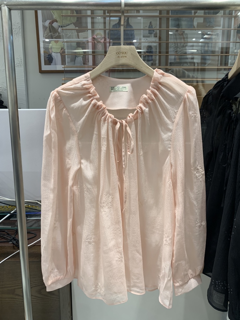 DE GO YOU韓國直郵實拍女裝新品休閑26春夏推薦襯衫蕾絲衫DE GO YOU襯衫/蕾絲衫圖色1