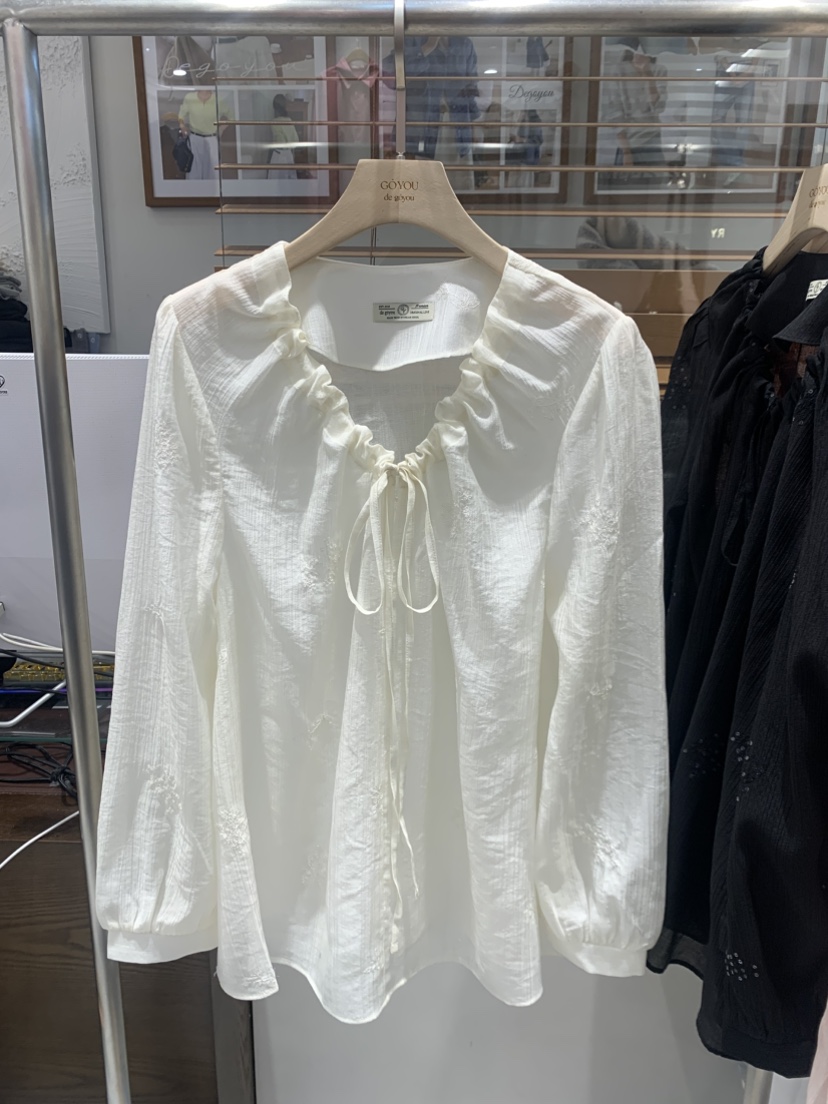 DE GO YOU韓國直郵實拍女裝新品休閑26春夏推薦襯衫蕾絲衫DE GO YOU襯衫/蕾絲衫圖色2