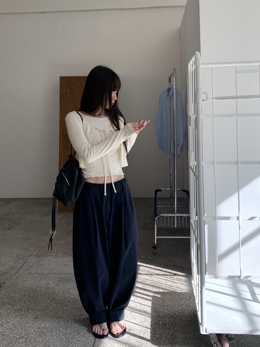 LOGARDEN韓國直郵實拍女裝新款人氣26春夏職業熱賣休閑褲LO GARDEN休閑褲