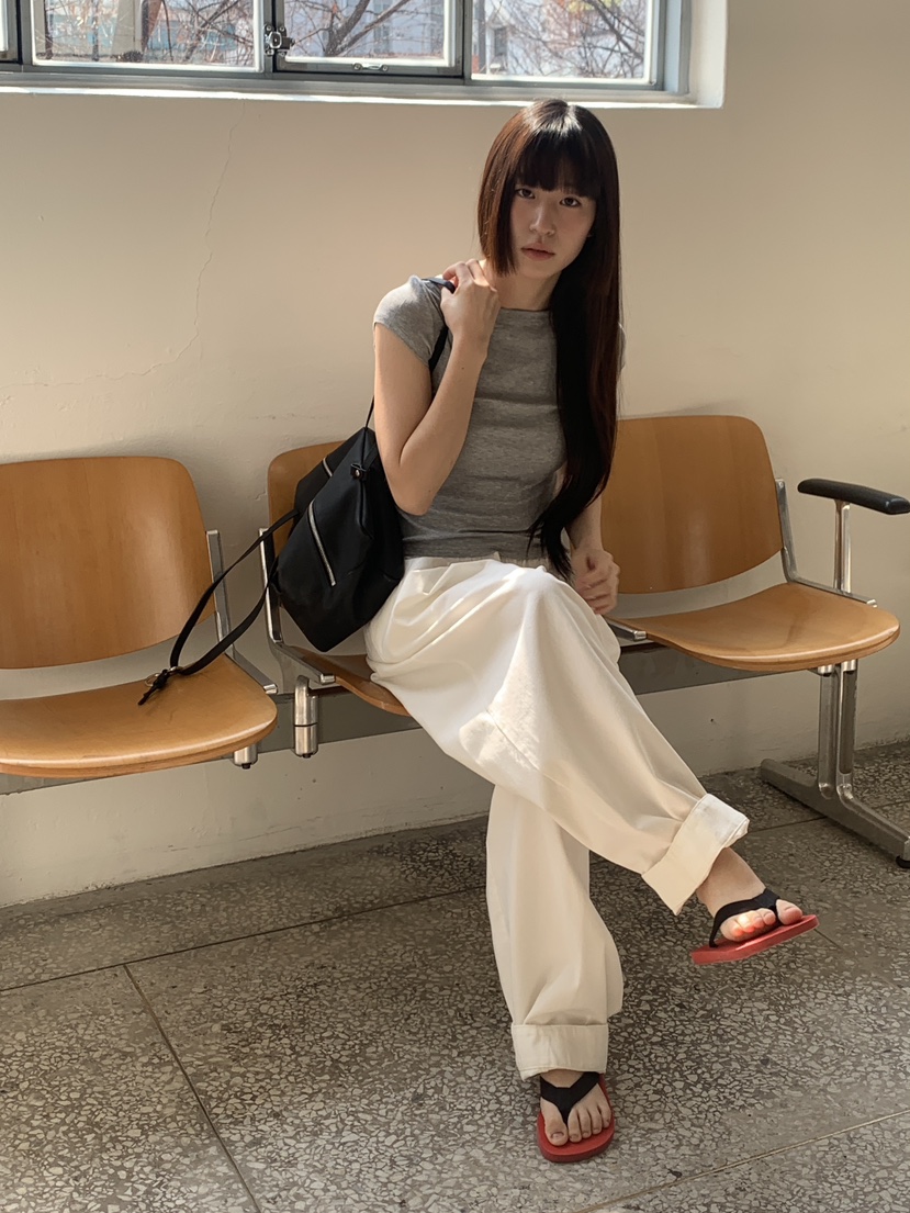 LOGARDEN韓國直郵實拍女裝新款人氣26春夏職業熱賣休閑褲LO GARDEN休閑褲