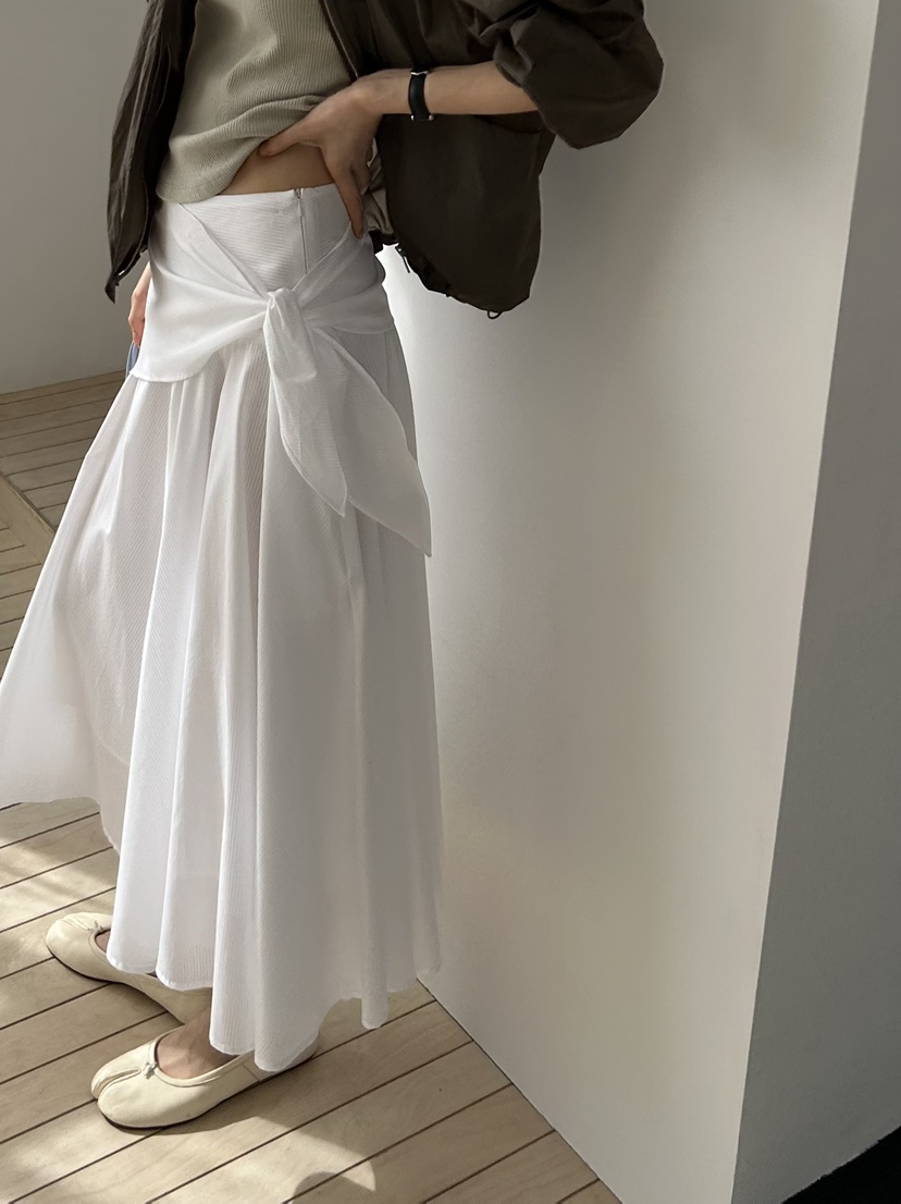 ME MO韓國直郵女裝新品推薦職業26春夏人氣休閑長裙裹身裙ME MO長裙