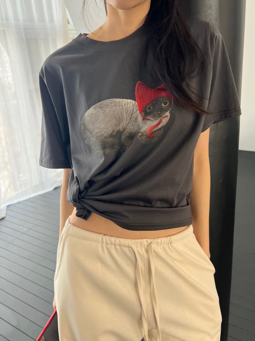 ME MO韓國東大門直郵女裝新款時尚人氣26春夏推薦熱賣T恤ME MOT恤圖色2