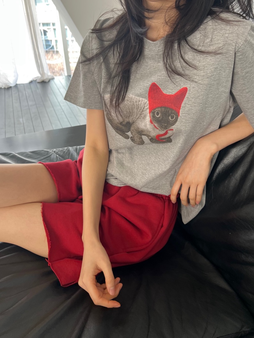 ME MO韓國東大門直郵女裝新款時尚人氣26春夏推薦熱賣T恤ME MOT恤圖色3