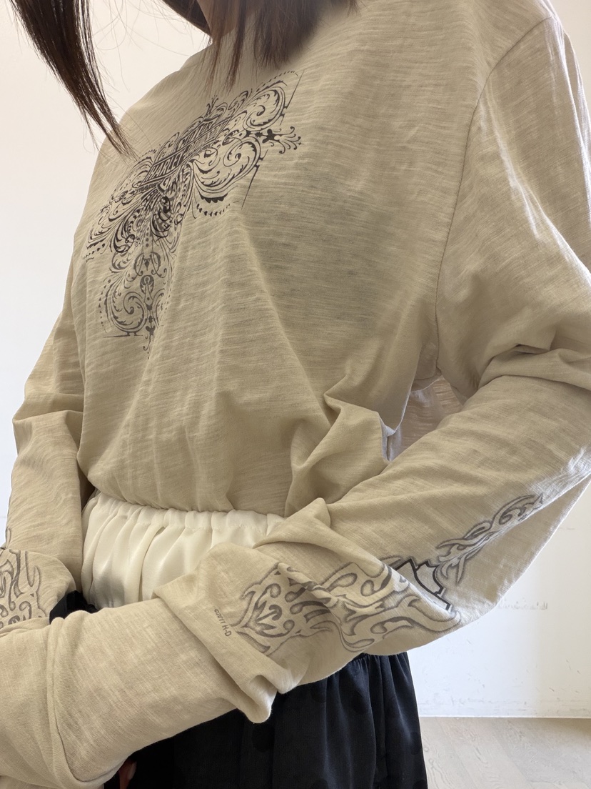 FRANC—L韓國代購女裝新款休閑推薦熱賣26春夏時尚長袖T恤FRANC長袖T恤