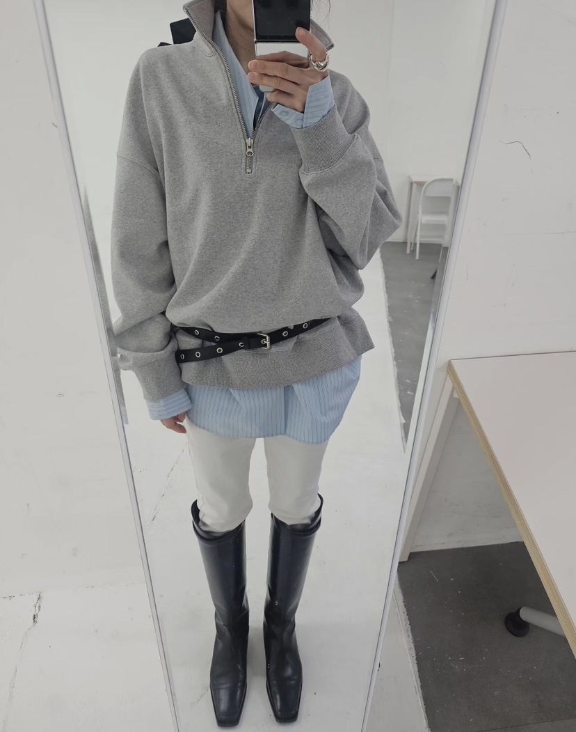 GENTLE B/LOVENTINA韓國代購女士新款推薦衛衣拉鏈高領GENTLE B/LOVENTINA衛衣