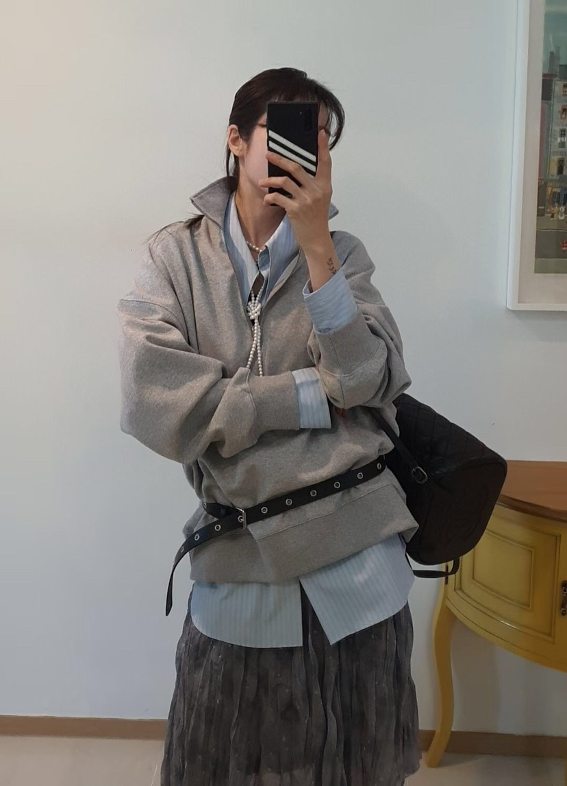 GENTLE B/LOVENTINA韓國代購女士新款推薦衛衣拉鏈高領GENTLE B/LOVENTINA衛衣