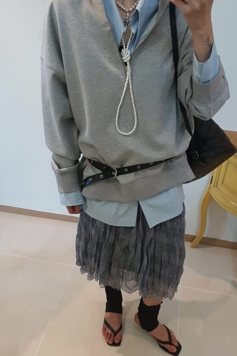 GENTLE B/LOVENTINA韓國代購女士新款推薦衛衣拉鏈高領GENTLE B/LOVENTINA衛衣