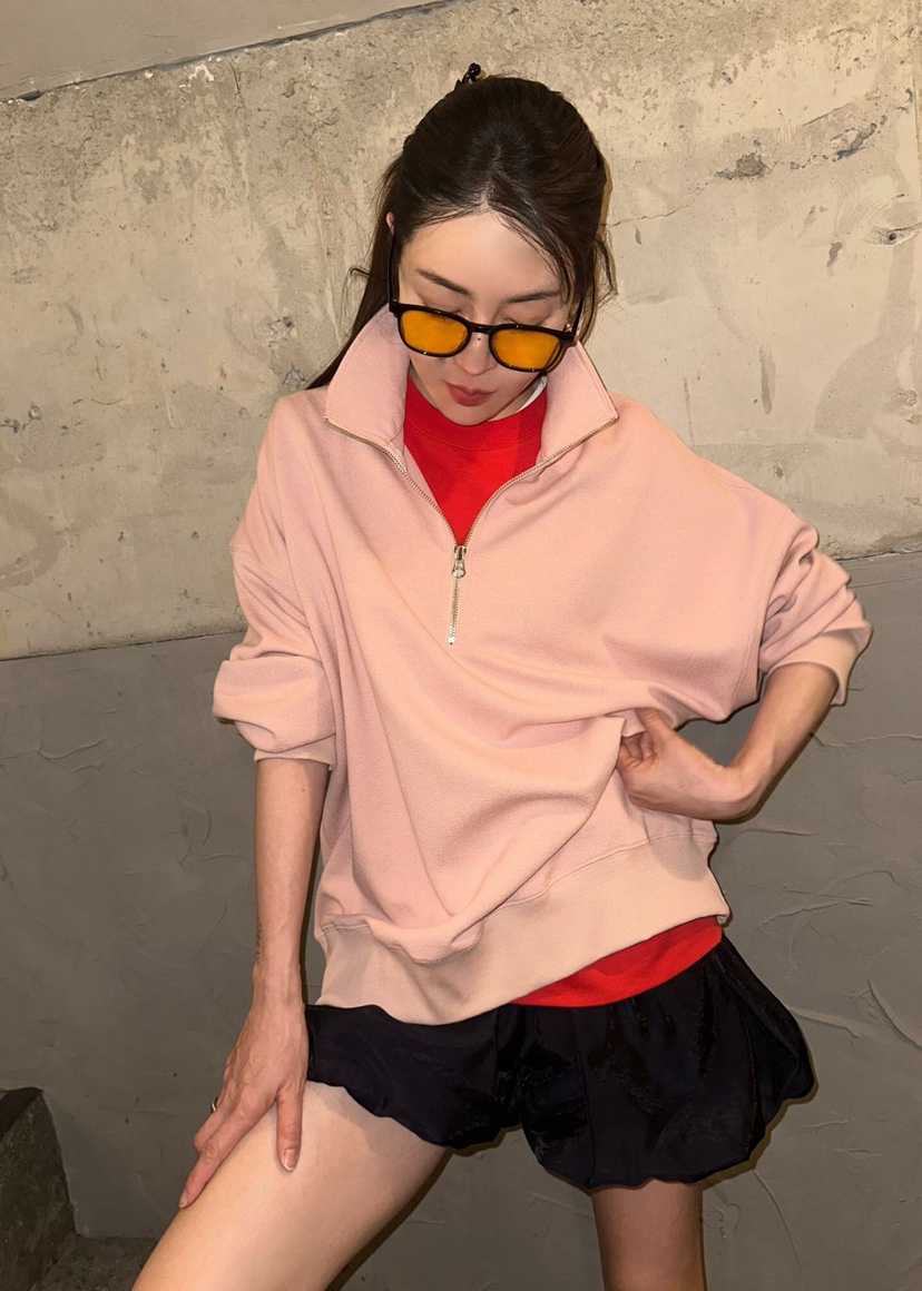 GENTLE B/LOVENTINA韓國代購女士新款推薦衛衣拉鏈高領GENTLE B/LOVENTINA衛衣