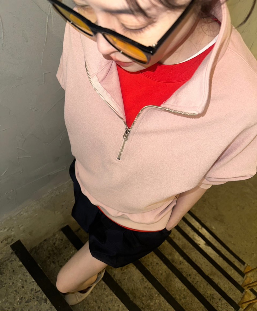 GENTLE B/LOVENTINA韓國代購女士新款推薦衛衣拉鏈高領GENTLE B/LOVENTINA衛衣