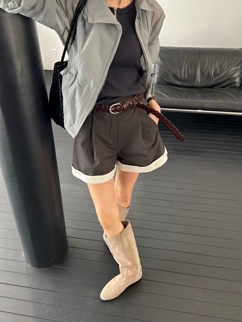 ME MO韓國代購女裝新款推薦職業人氣26春夏短褲不含腰帶ME MO短褲