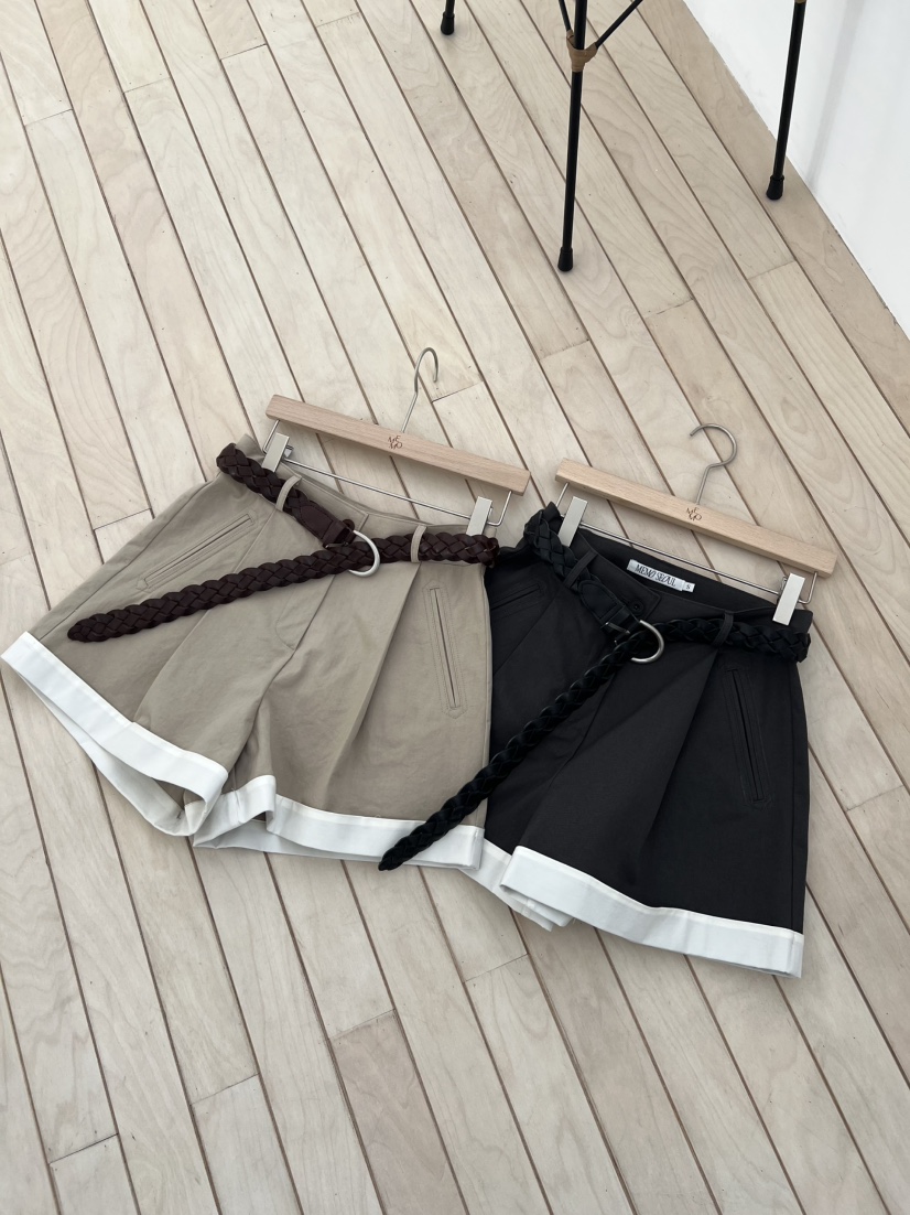 ME MO韓國代購女裝新款推薦職業人氣26春夏短褲不含腰帶ME MO短褲