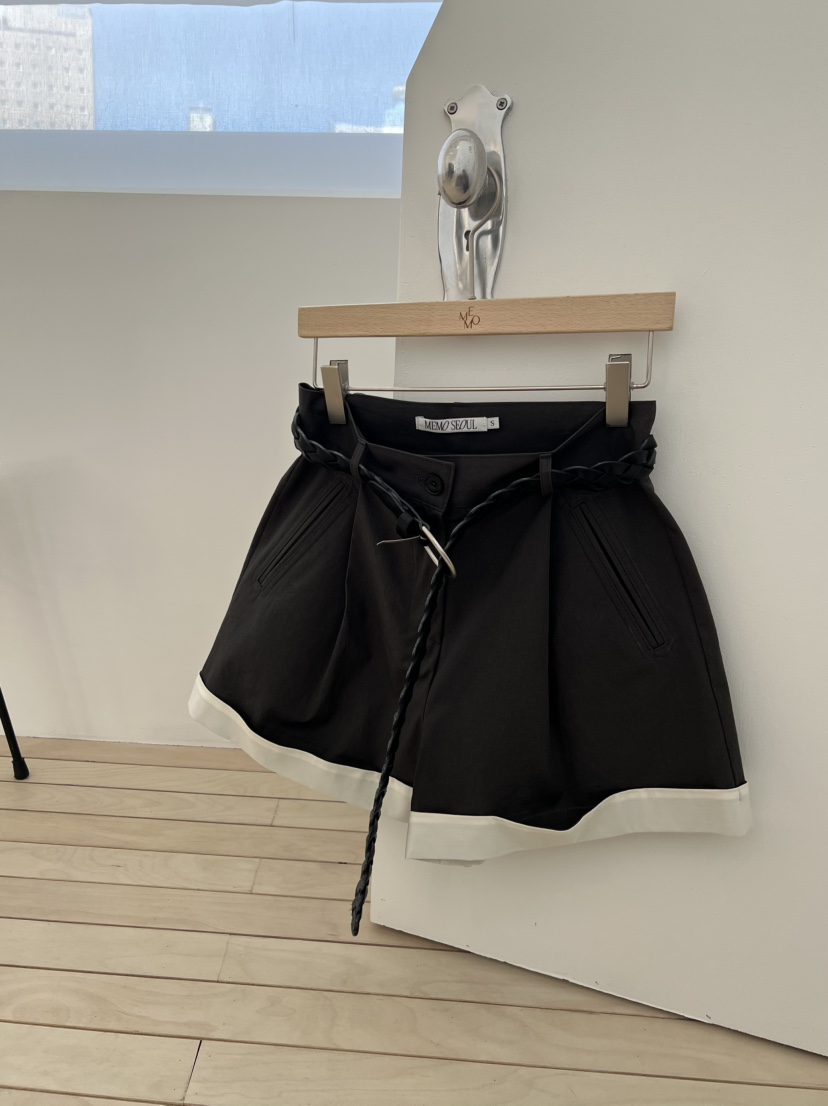 ME MO韓國代購女裝新款推薦職業人氣26春夏短褲不含腰帶ME MO短褲圖色2