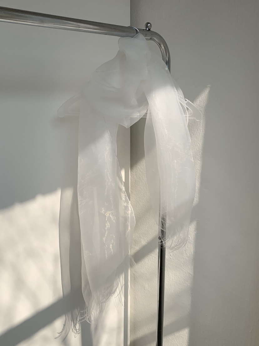 LOGARDEN韓國東大門直郵女士新品職業26春夏圍巾披肩透明LO GARDEN圍巾/披肩