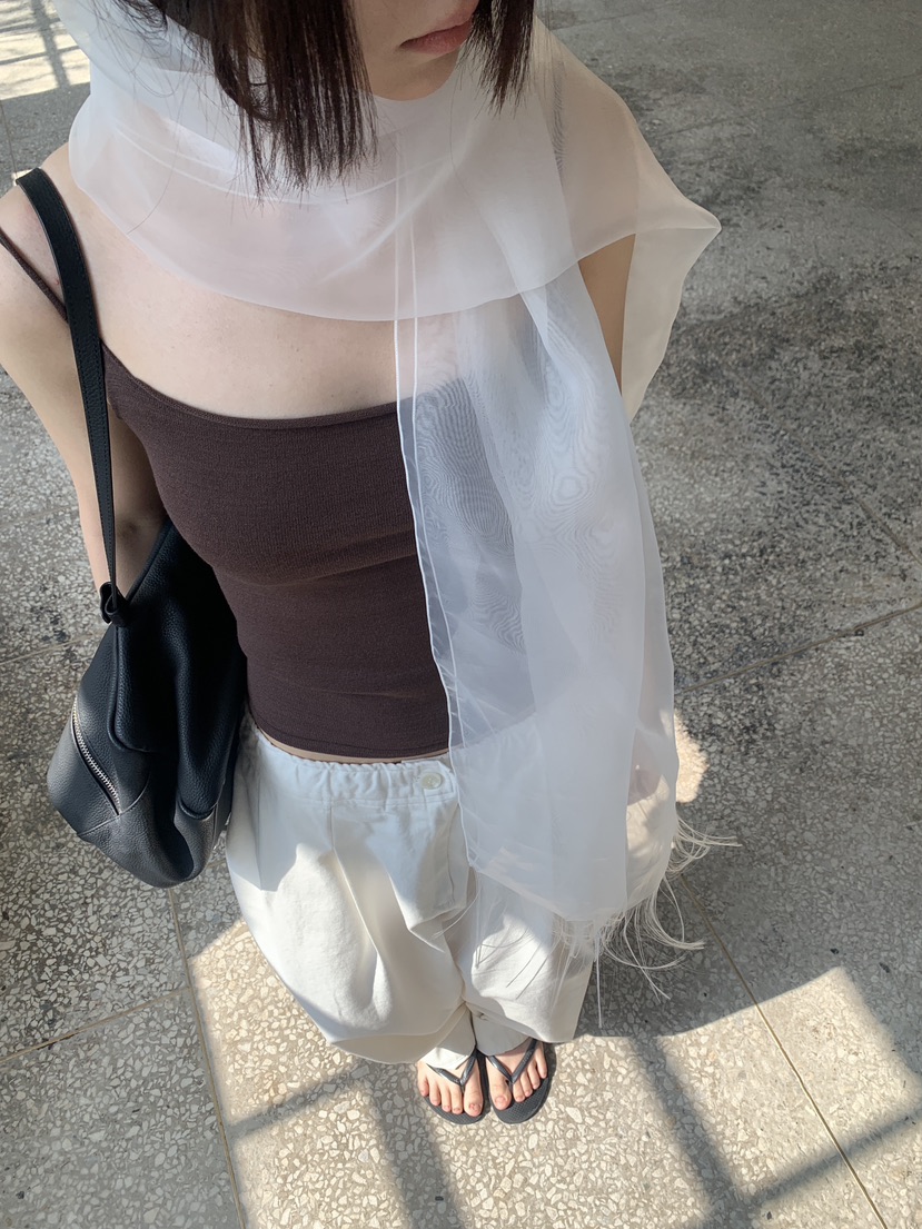 LOGARDEN韓國東大門直郵女士新品職業26春夏圍巾披肩透明LO GARDEN圍巾/披肩