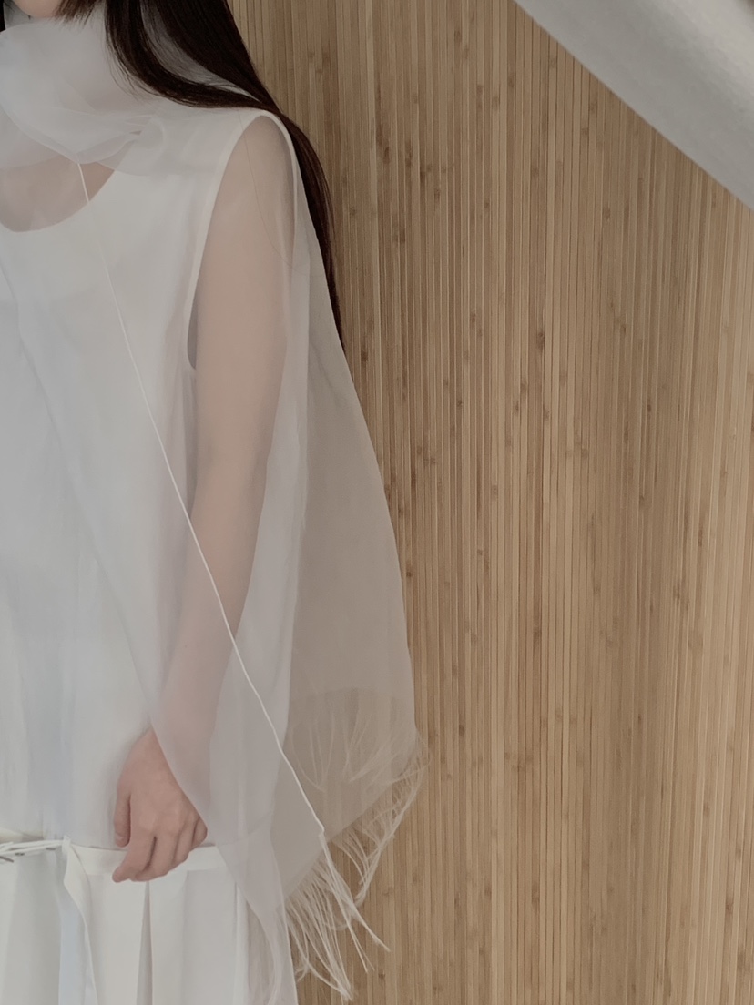 LOGARDEN韓國東大門直郵女士新品職業26春夏圍巾披肩透明LO GARDEN圍巾/披肩