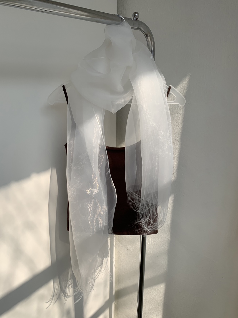 LOGARDEN韓國東大門直郵女士新品職業26春夏圍巾披肩透明LO GARDEN圍巾/披肩