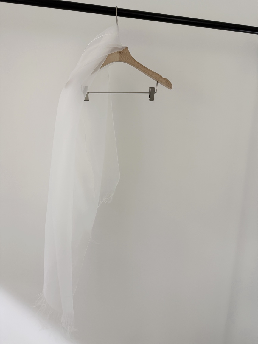 LOGARDEN韓國東大門直郵女士新品職業26春夏圍巾披肩透明LO GARDEN圍巾/披肩圖色1