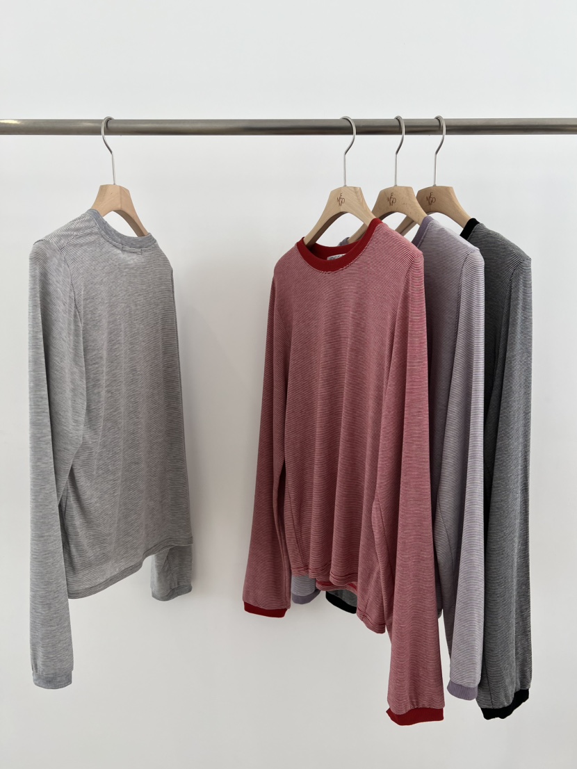 ME MO韓國直郵實拍女士新款推薦26春夏人氣職業休閑長袖T恤ME MO長袖T恤