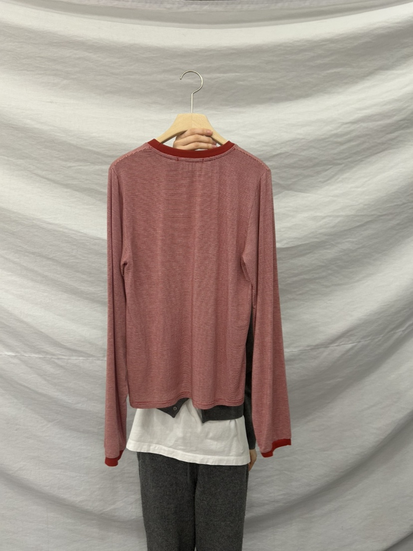 ME MO韓國直郵實拍女士新款推薦26春夏人氣職業休閑長袖T恤ME MO長袖T恤