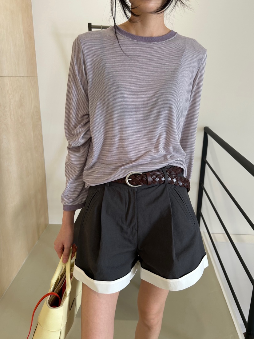 ME MO韓國直郵實拍女士新款推薦26春夏人氣職業休閑長袖T恤ME MO長袖T恤圖色3