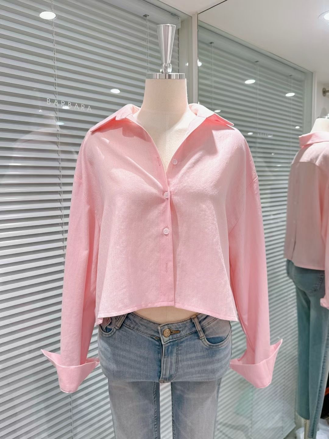 BARBARA GIRL韓國東大門直郵女士新品26春夏時尚襯衫蕾絲衫BARBARA GIRL襯衫/蕾絲衫圖色1