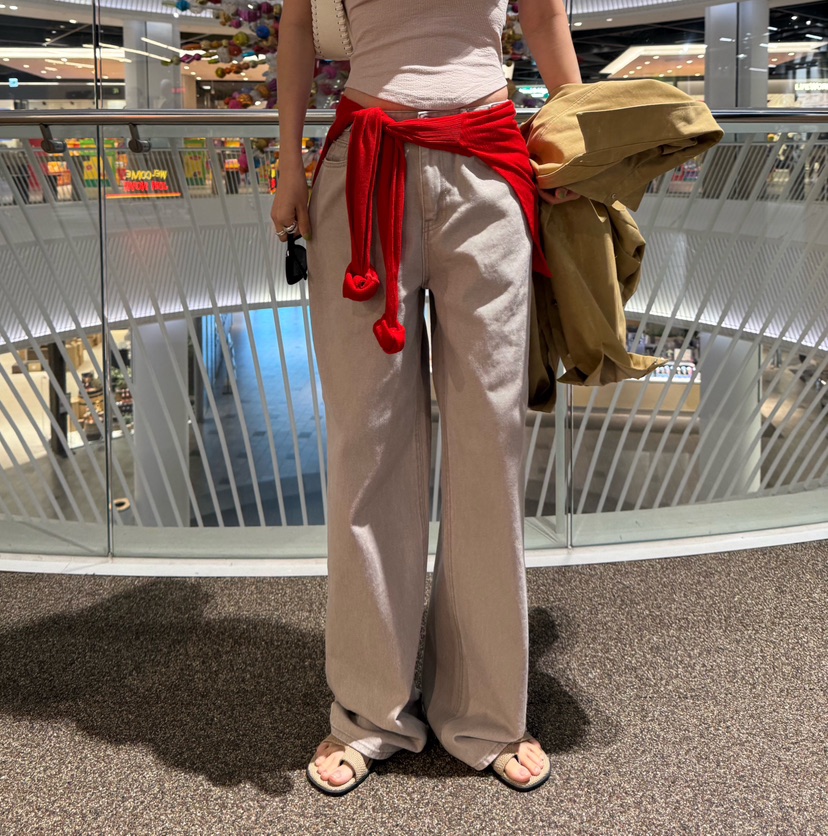 DENVER韓國代購女裝新品人氣休閑熱賣時尚26春夏牛仔褲紐扣DENVER牛仔褲圖色1