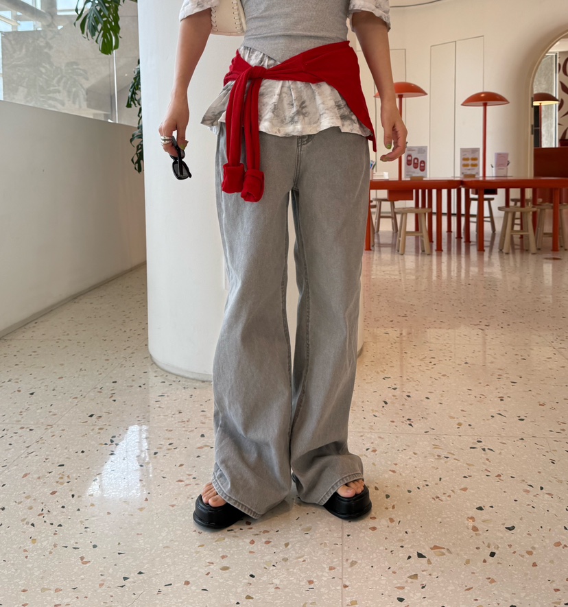 DENVER韓國代購女裝新品人氣休閑熱賣時尚26春夏牛仔褲紐扣DENVER牛仔褲圖色2