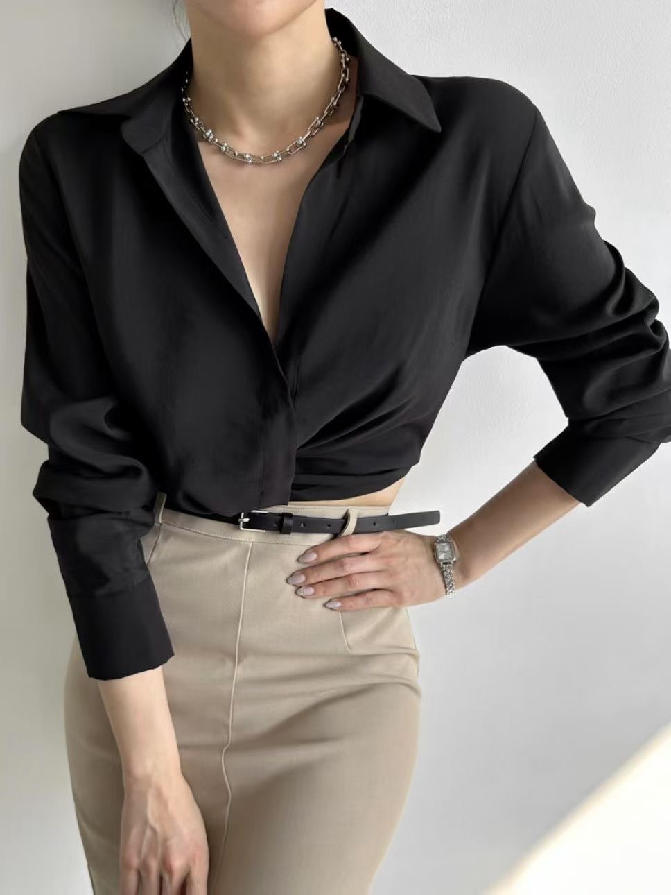 BARBARA GIRL韓國東大門代購女裝新品時尚人氣襯衫蕾絲衫BARBARA GIRL襯衫/蕾絲衫