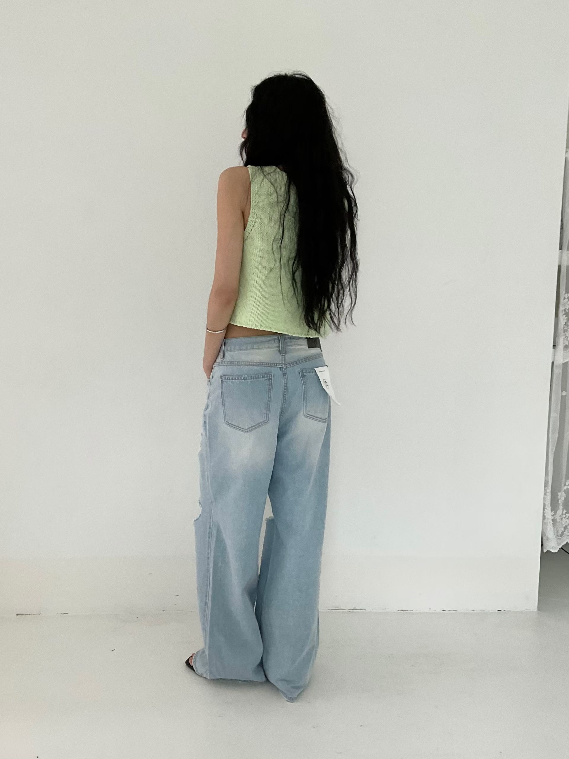 s.2.0韓國代購女裝新品時尚職業熱賣人氣推薦休閑牛仔褲s.2.0牛仔褲