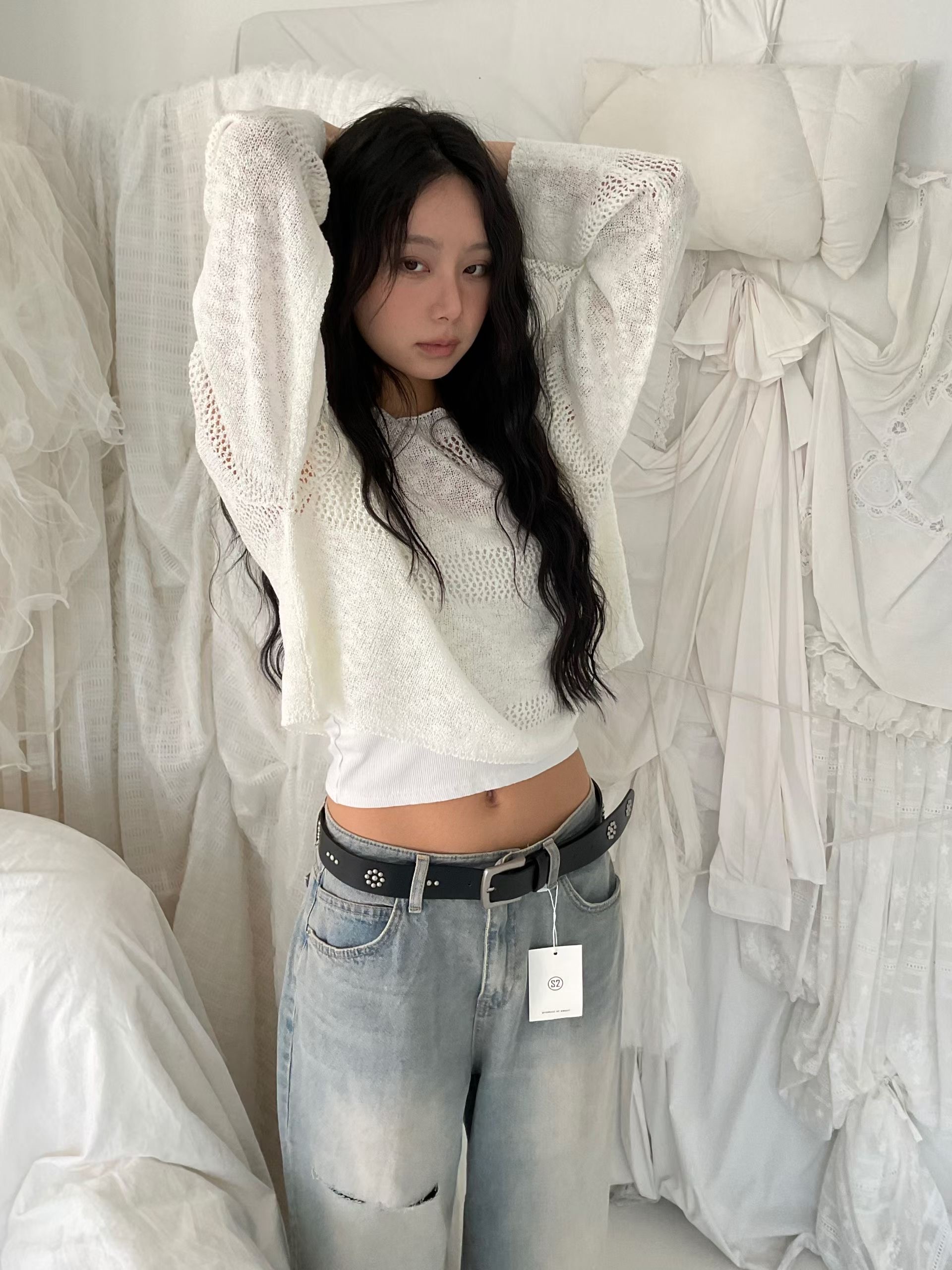 s.2.0韓國東大門代購女裝新品職業推薦熱賣人氣26春夏針織衫s.2.0針織衫