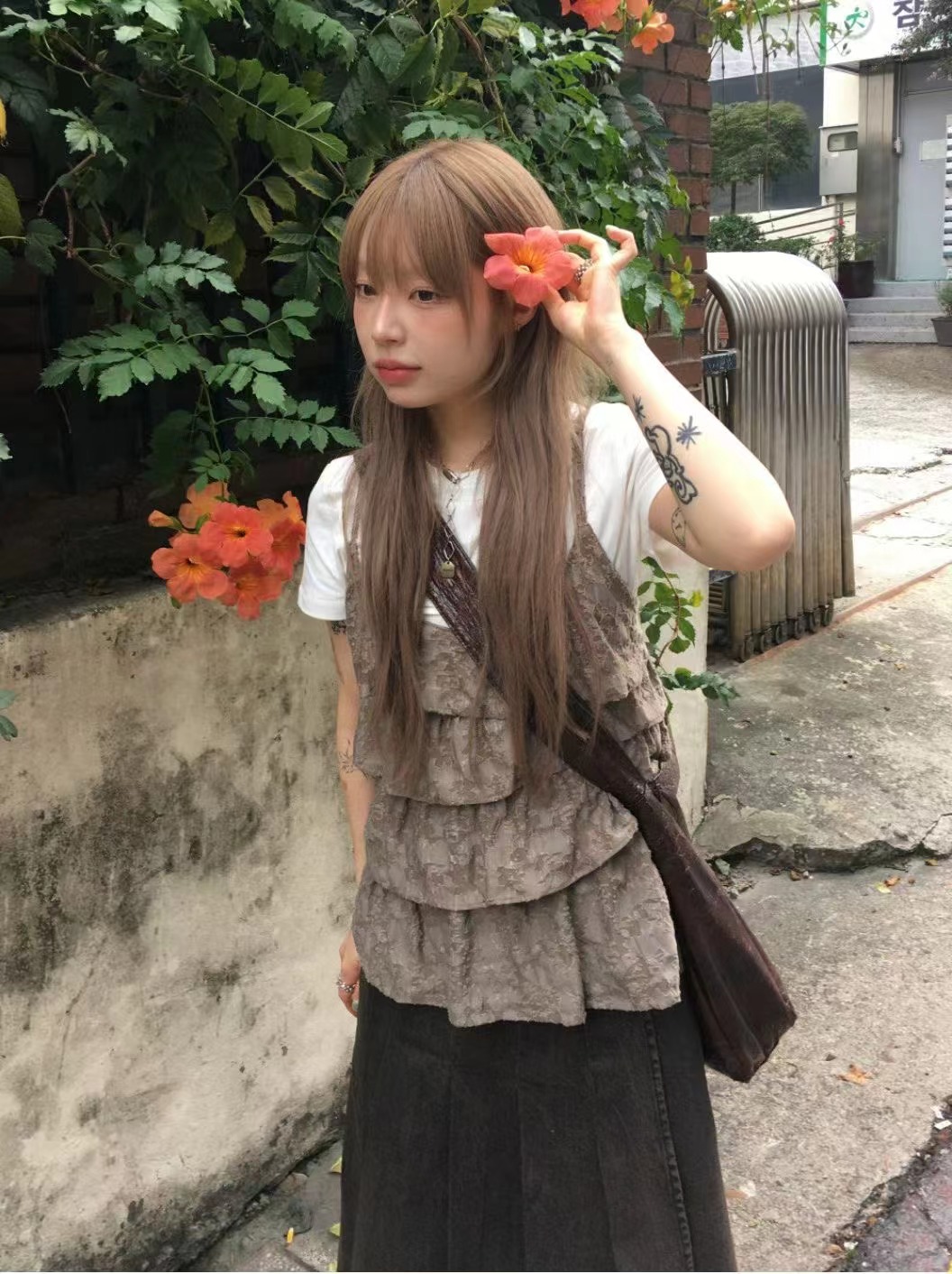 SEER韓國代購女士新款休閑推薦26春夏時尚吊帶背心不含內搭SEER吊帶/背心